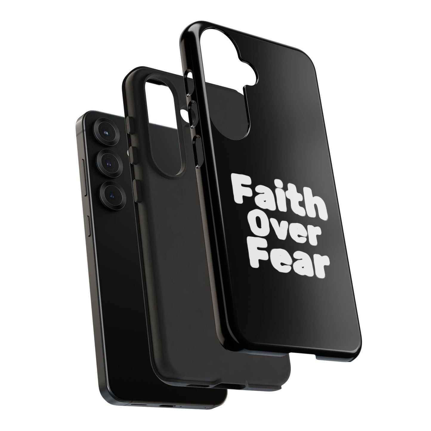 Faith Over Fear Phone Case, Inspirational Case, Motivational Gift, Tough Phone Cover, Unique Cell Protector, Modern Design