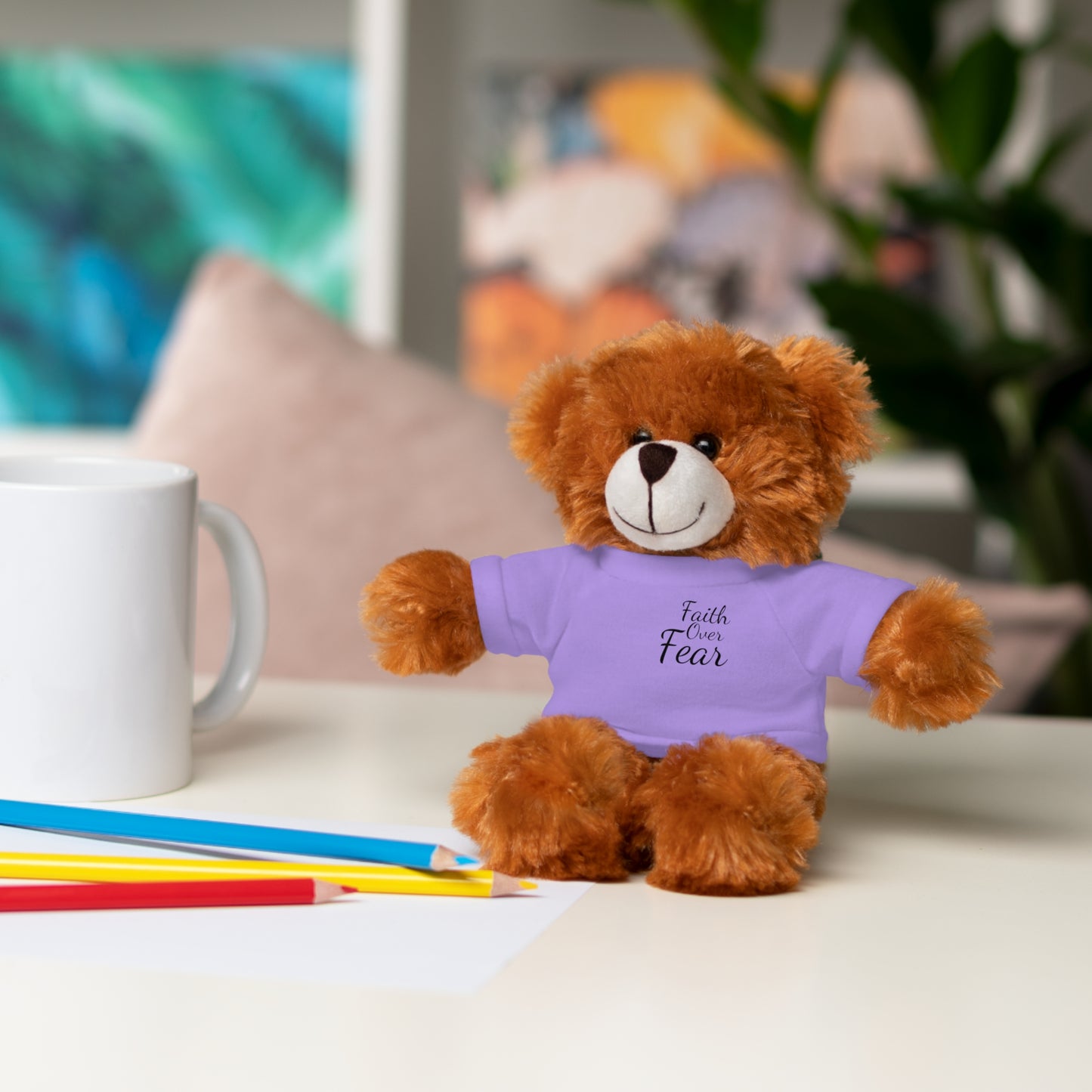 Faith Over Fear Teddy Bear with Tee