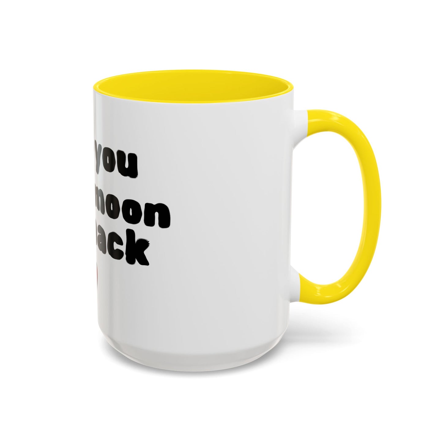 Accent Coffee Mug — "I Love You to the Moon and Back" Romantic Black-Accent Coffee Mug