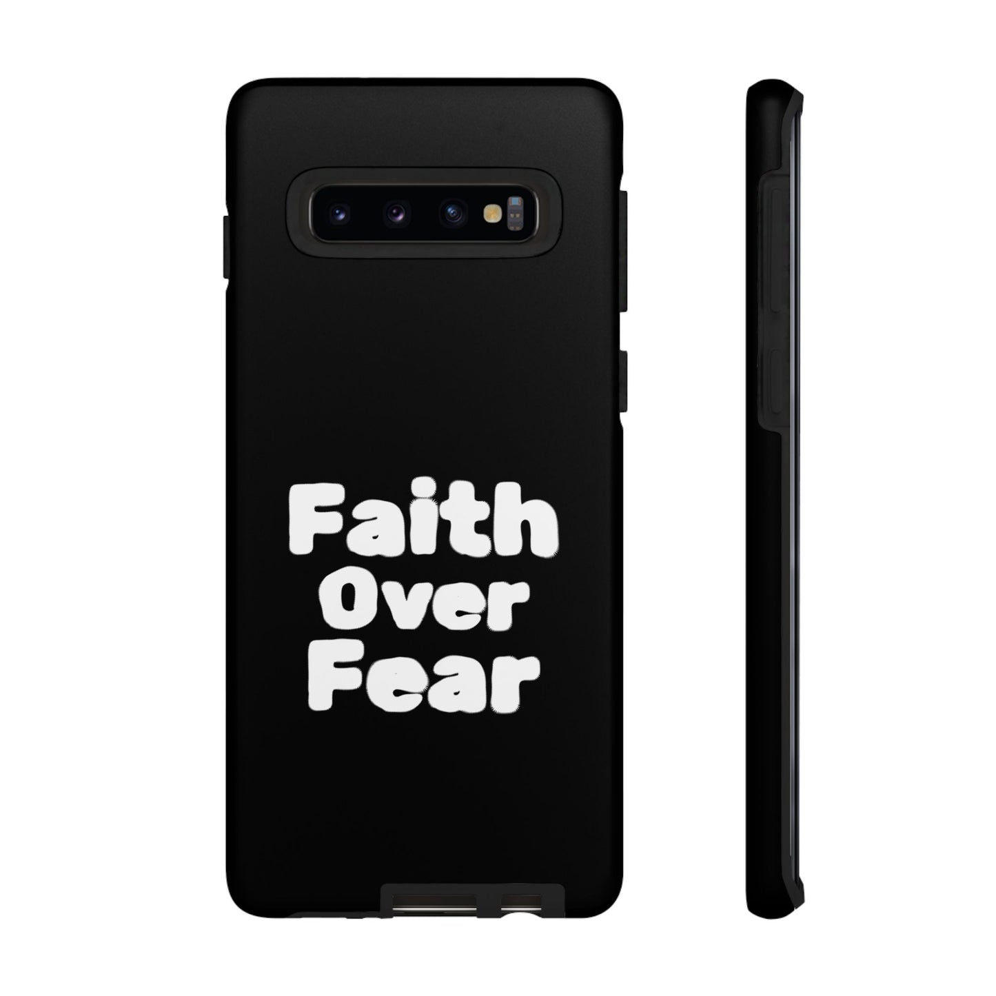 Faith Over Fear Phone Case, Inspirational Case, Motivational Gift, Tough Phone Cover, Unique Cell Protector, Modern Design