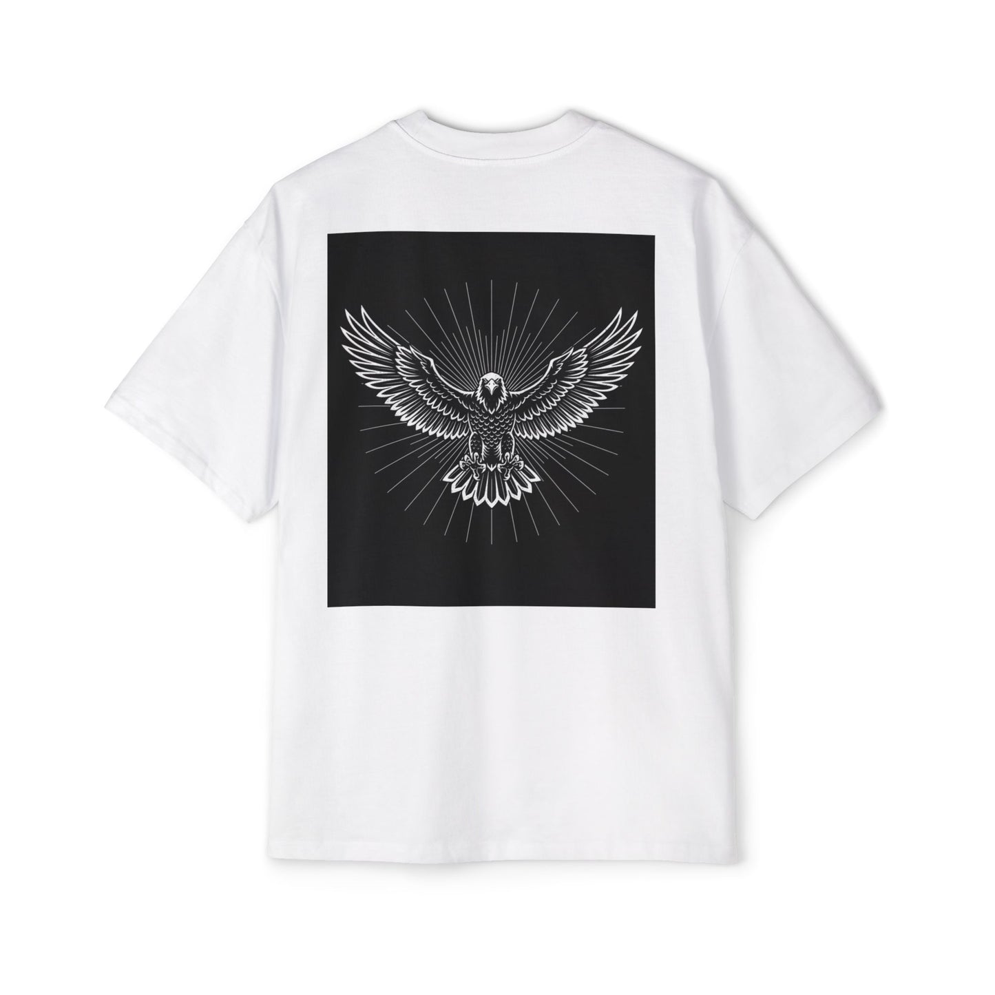 FaithOverFear Oversized Tee — Dove Back Graphic Christian Shirt