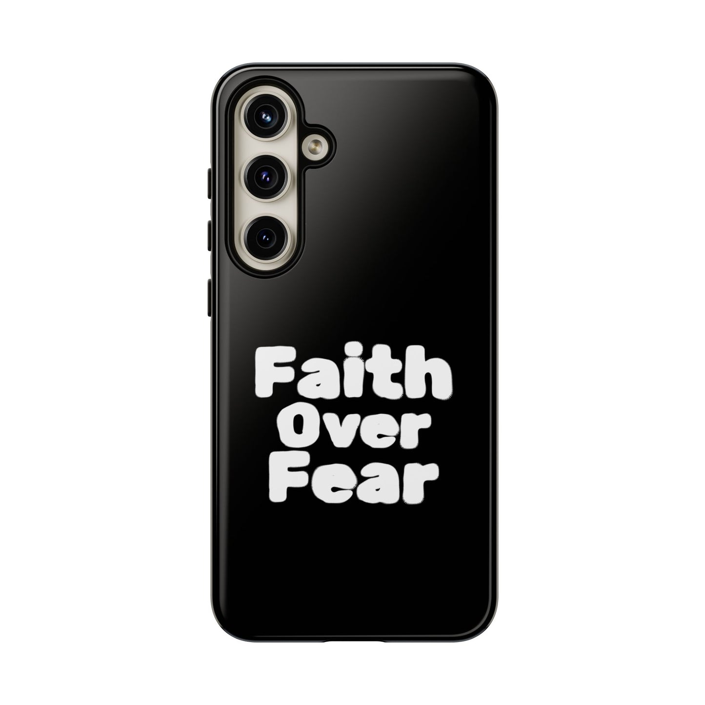 Faith Over Fear Phone Case, Inspirational Case, Motivational Gift, Tough Phone Cover, Unique Cell Protector, Modern Design