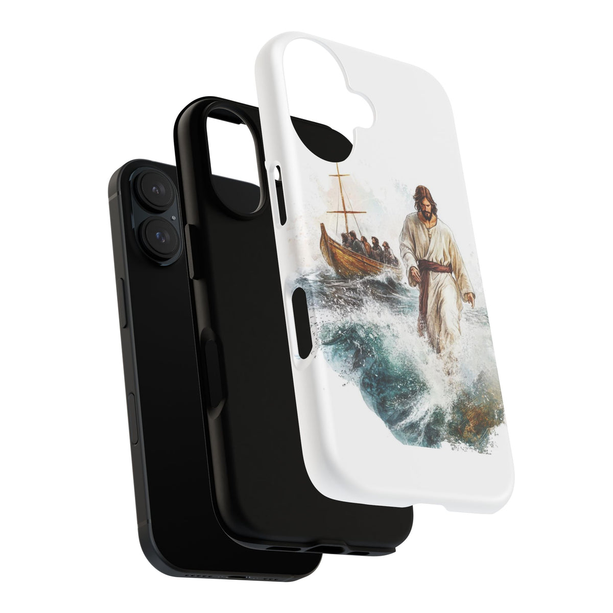 Phone Case — Jesus Walking on Water Design (Tough Magnetic)