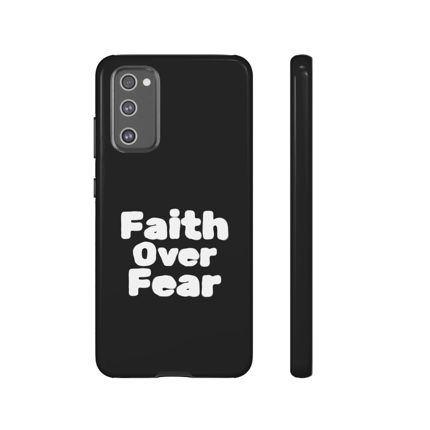 Faith Over Fear Phone Case, Inspirational Case, Motivational Gift, Tough Phone Cover, Unique Cell Protector, Modern Design