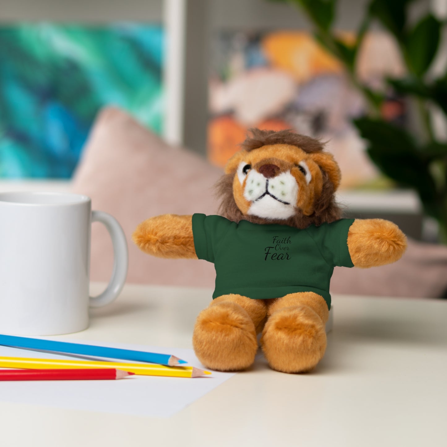 Faith Over Fear Teddy Bear with Tee