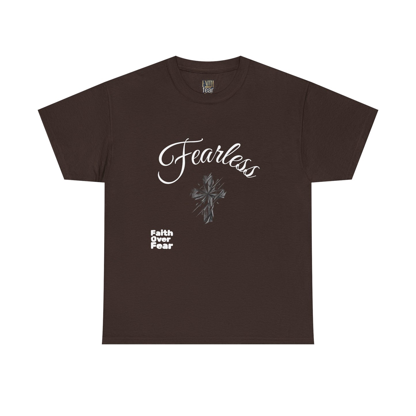 Fearless Faith T-Shirt — "Faith Over Fear" Inspirational Christian Tee