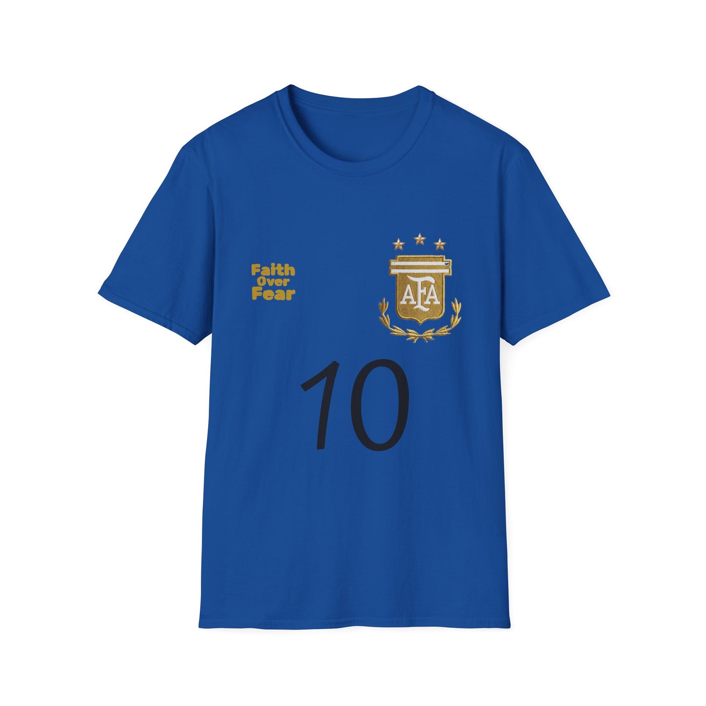 Faith Over Fear T-Shirt — AFA Crest Inspirational Graphic Tee