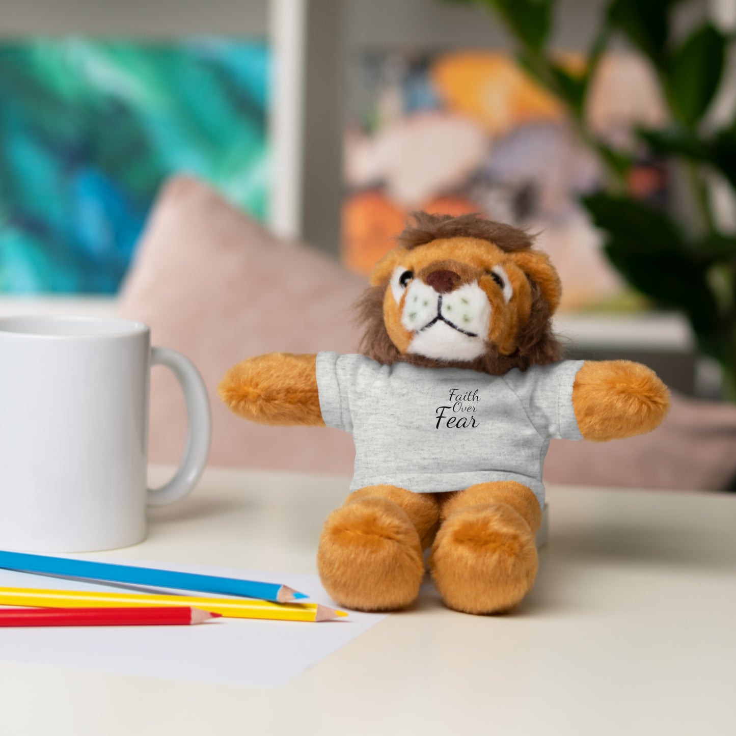 Faith Over Fear Teddy Bear with Tee