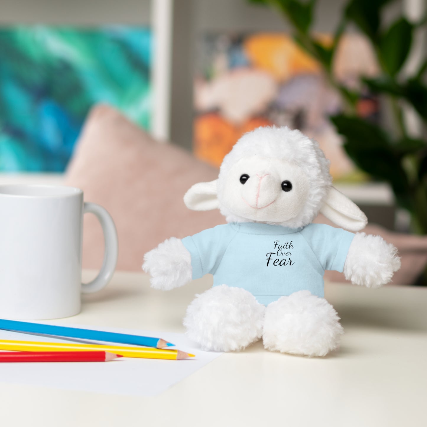 Faith Over Fear Teddy Bear with Tee