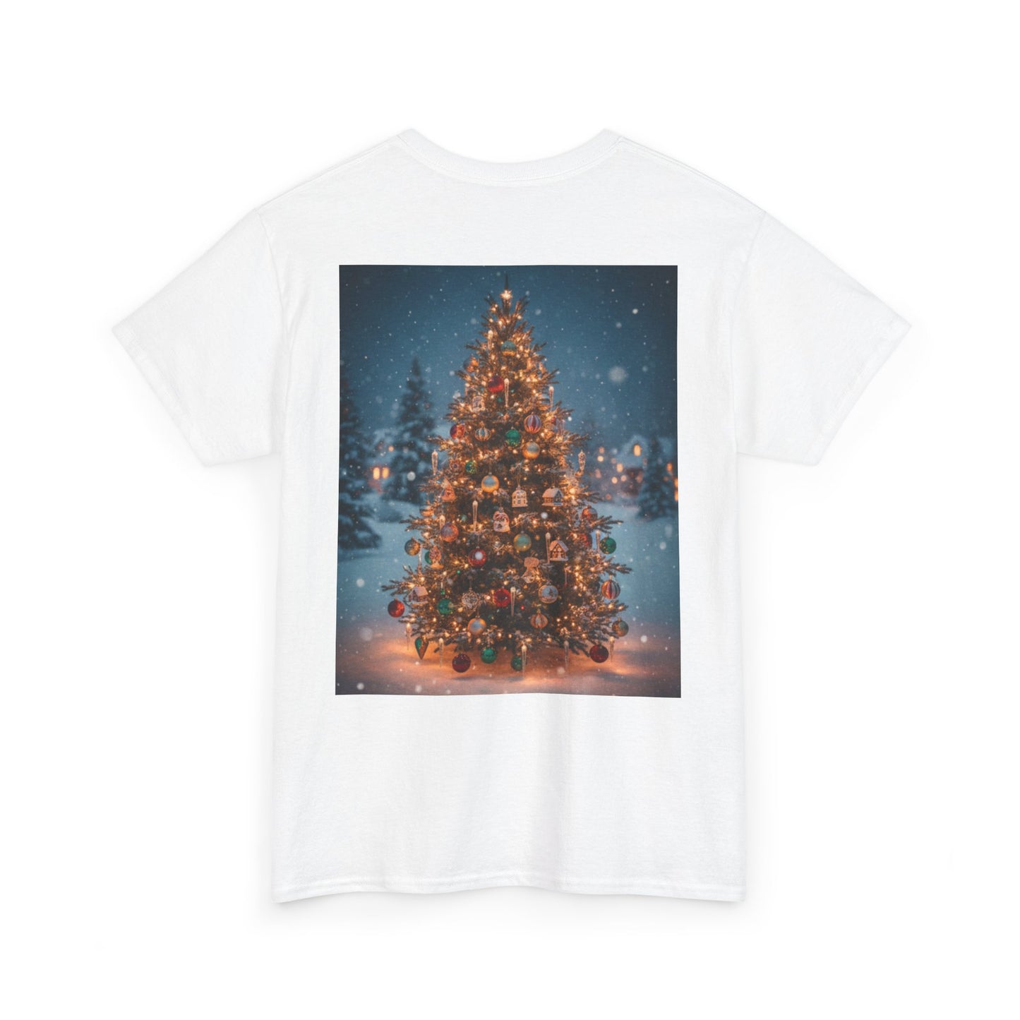 Faith Over Fear Christmas T‑Shirt — Holiday Tree Graphic Tee