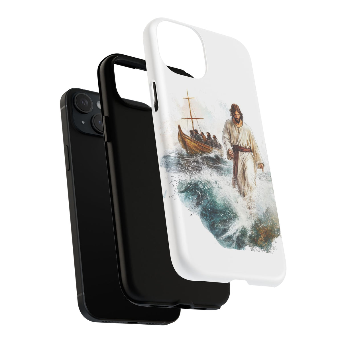 Phone Case — Jesus Walking on Water Design (Tough Magnetic)
