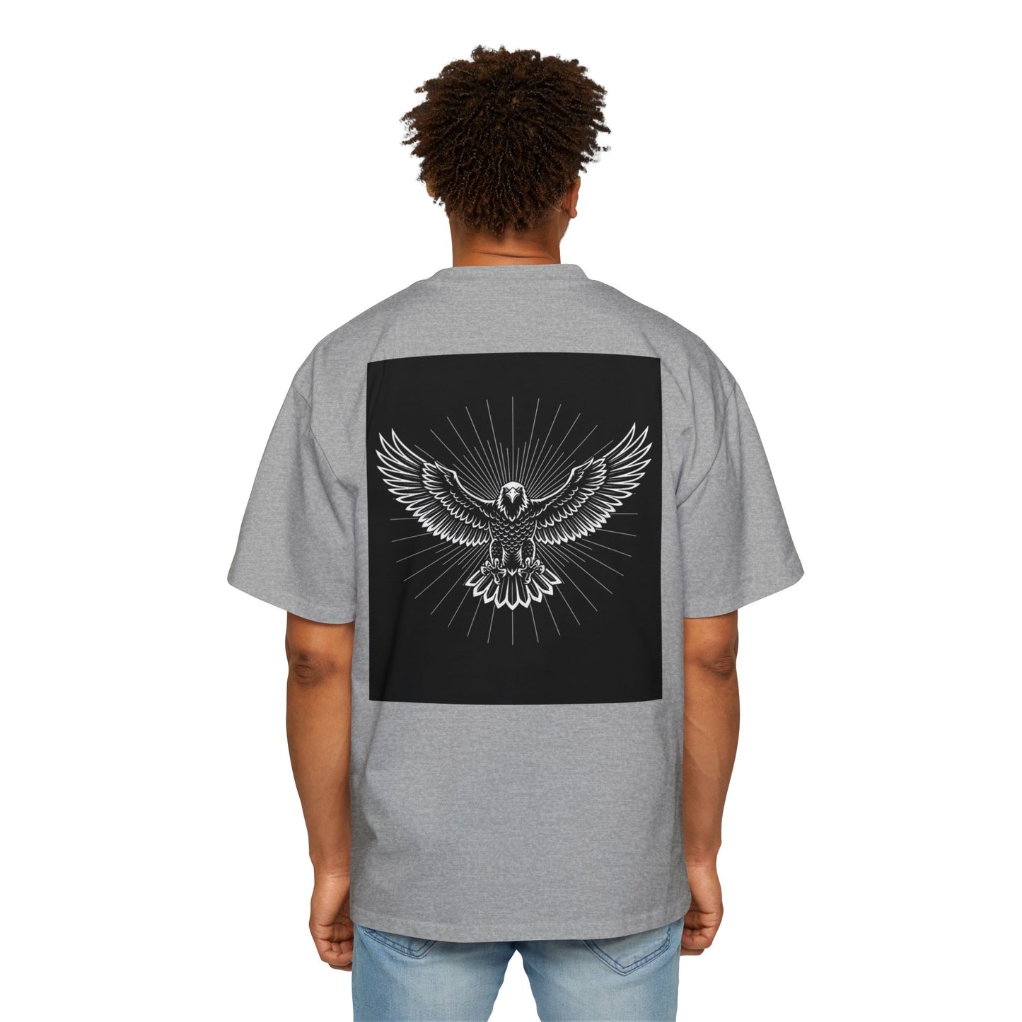 FaithOverFear Oversized Tee — Dove Back Graphic Christian Shirt