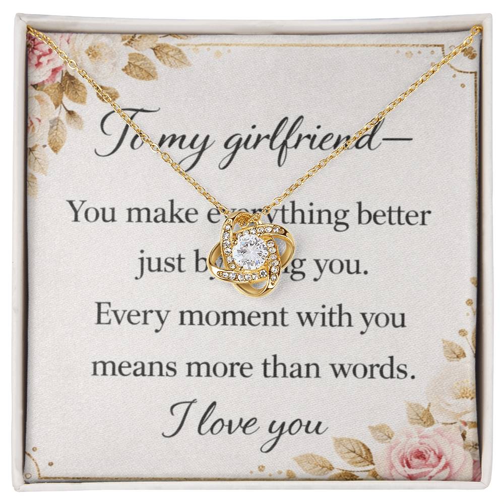 To my Girlfriend love necklace