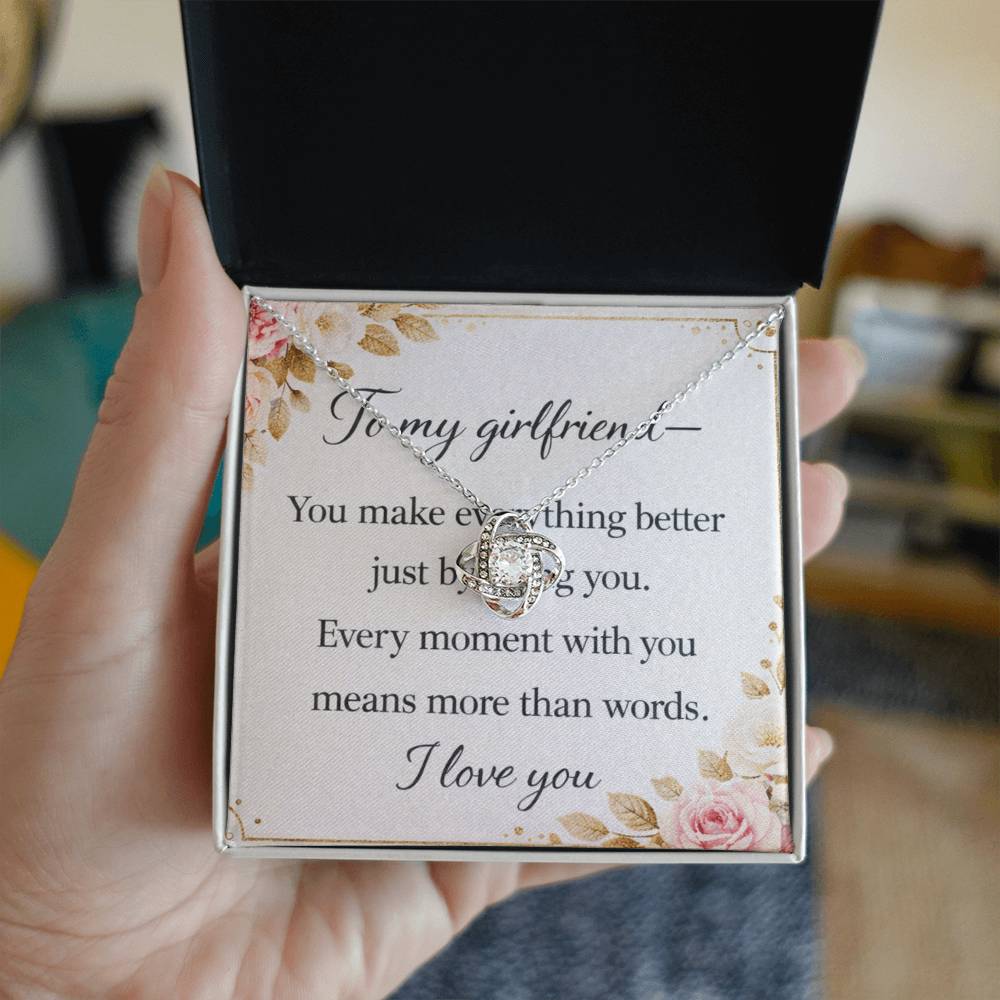 To my Girlfriend love necklace