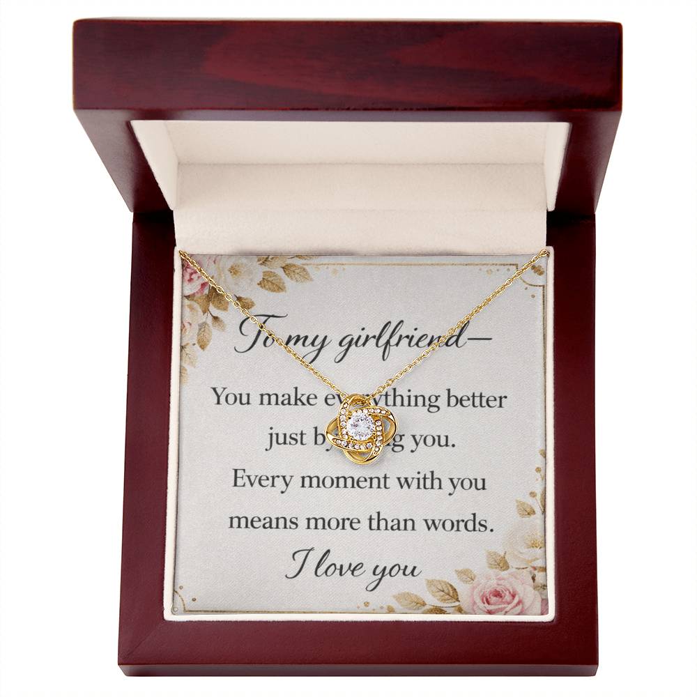 To my Girlfriend love necklace