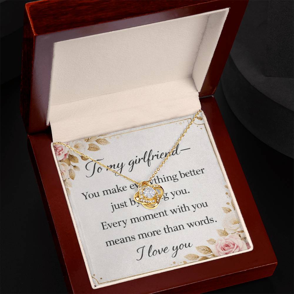 To my Girlfriend love necklace