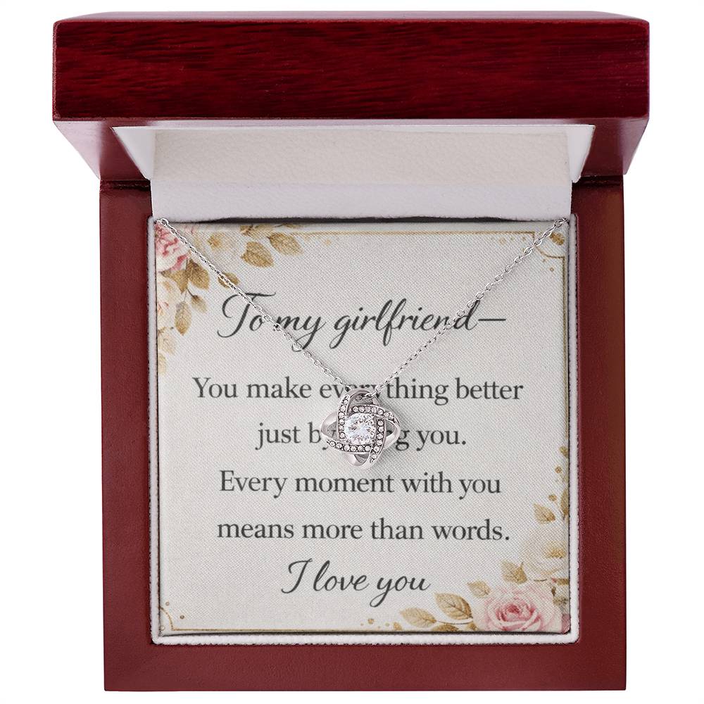 To my Girlfriend love necklace